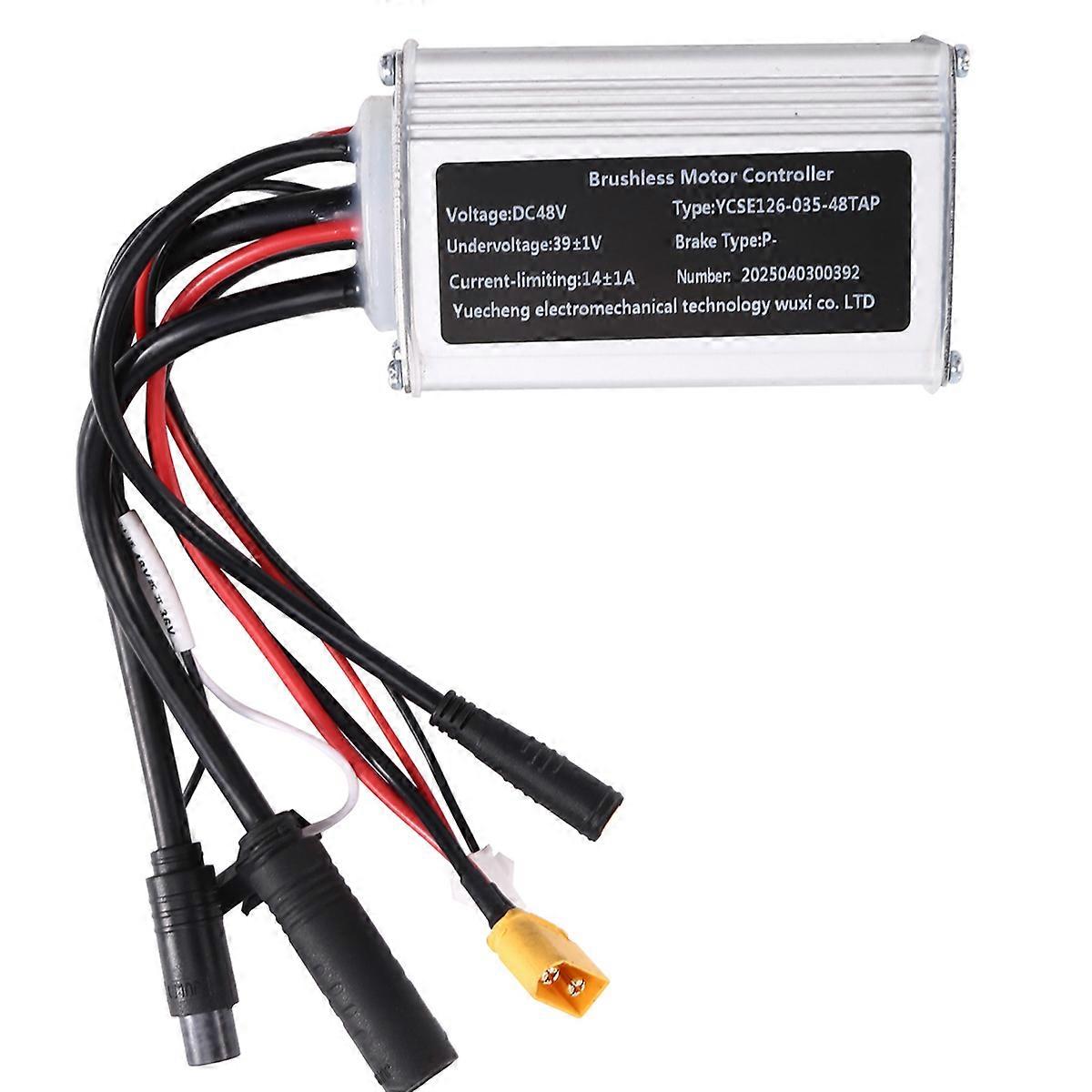 Car Electric Bikes Sine Wave Controller 48V 350W 14A Brushless Motor Controller for Protocol Instru