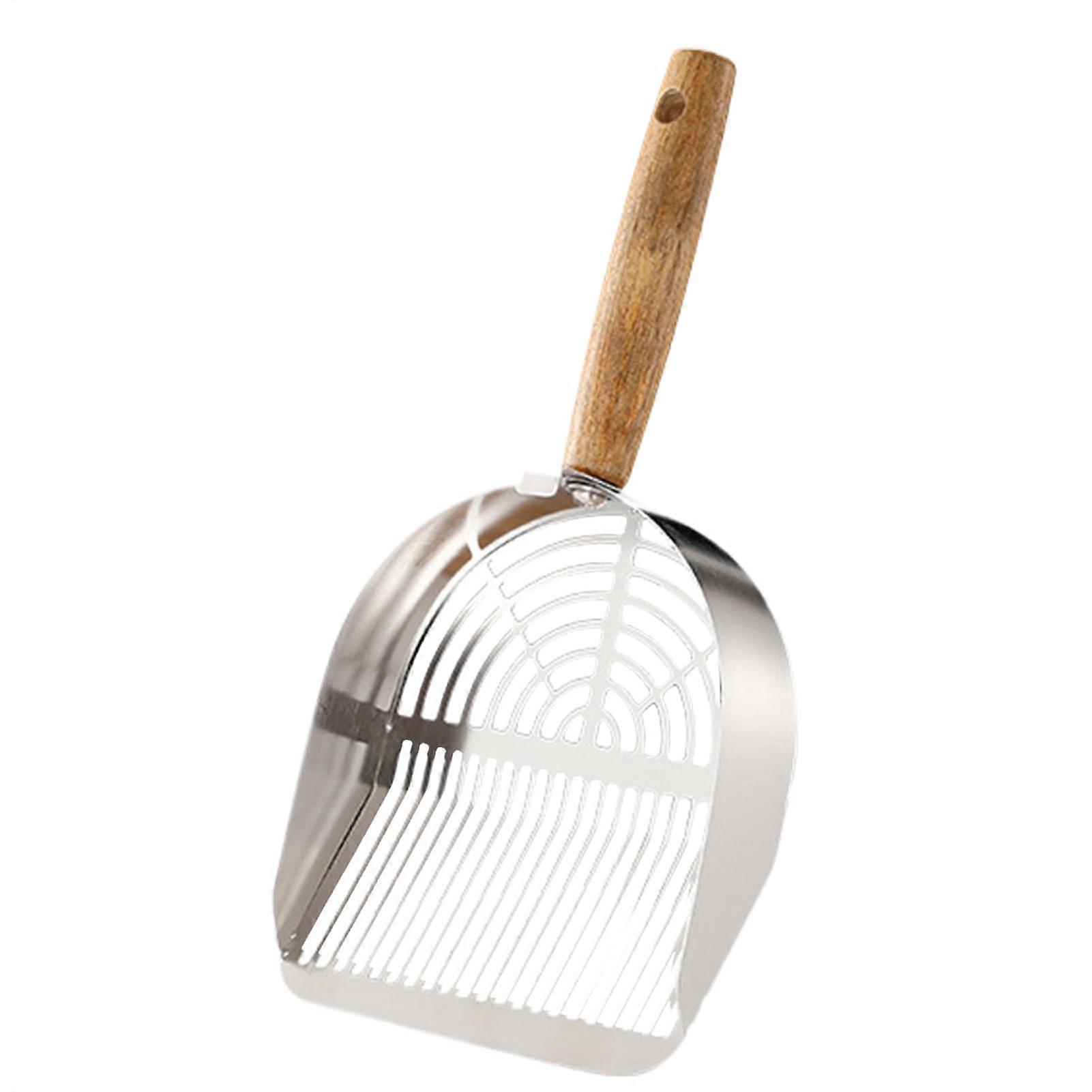 Stainless Steel Pooper Scooper with Ergonomic Handle, Portable Design, Easy Clean, Rust Resistant, Long Style