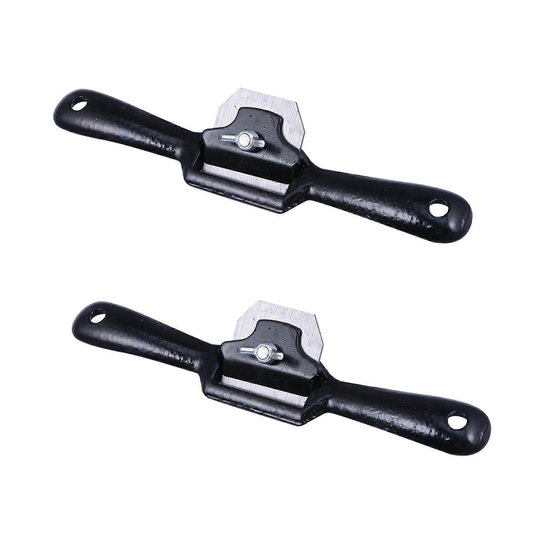 2 Pieces Adjustable Spokeshave Woodworking Tool with Flat Base Hand Tool for DIY Projects and Creative Wood Surface Finishing