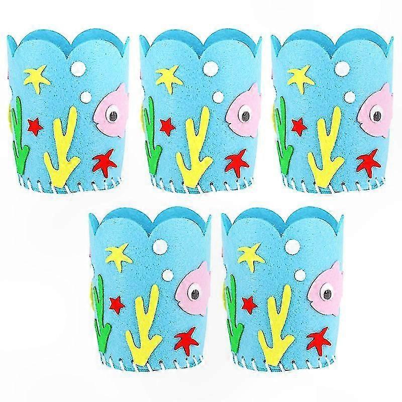 5-Pack Animal-Shaped Pen Holders