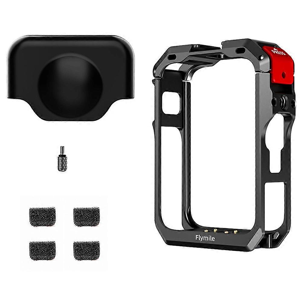For DJI Osmo 360 Multifunctional Expansion Protection Rabbit Cage Metal Frame Accessories (Black)
