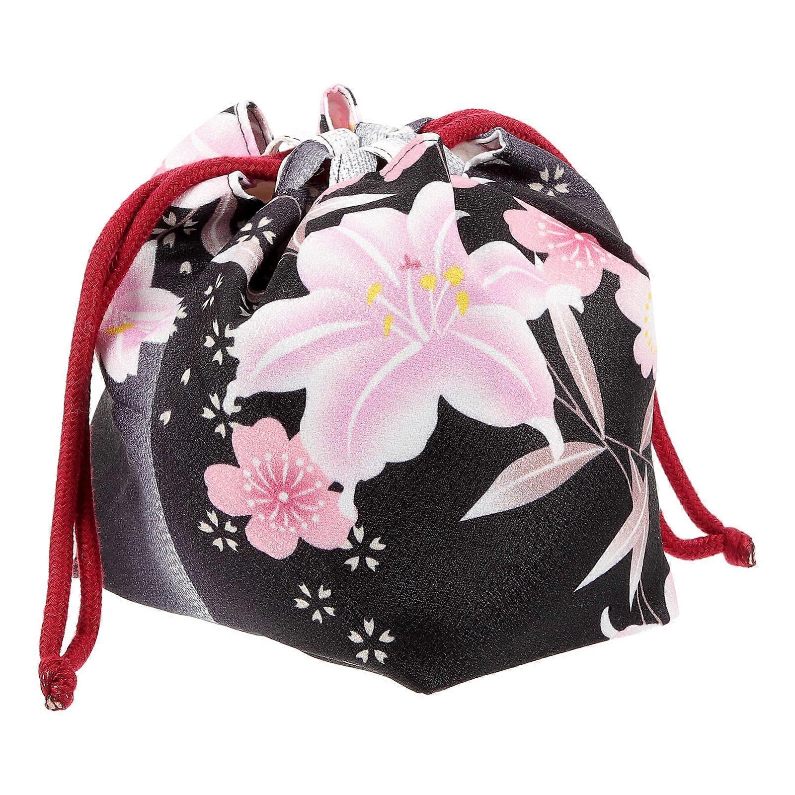 Small Stuff Sack Drawstring Bag for Christmas and Valentine's Day Multi Color Polyester Gift Bag 1Set