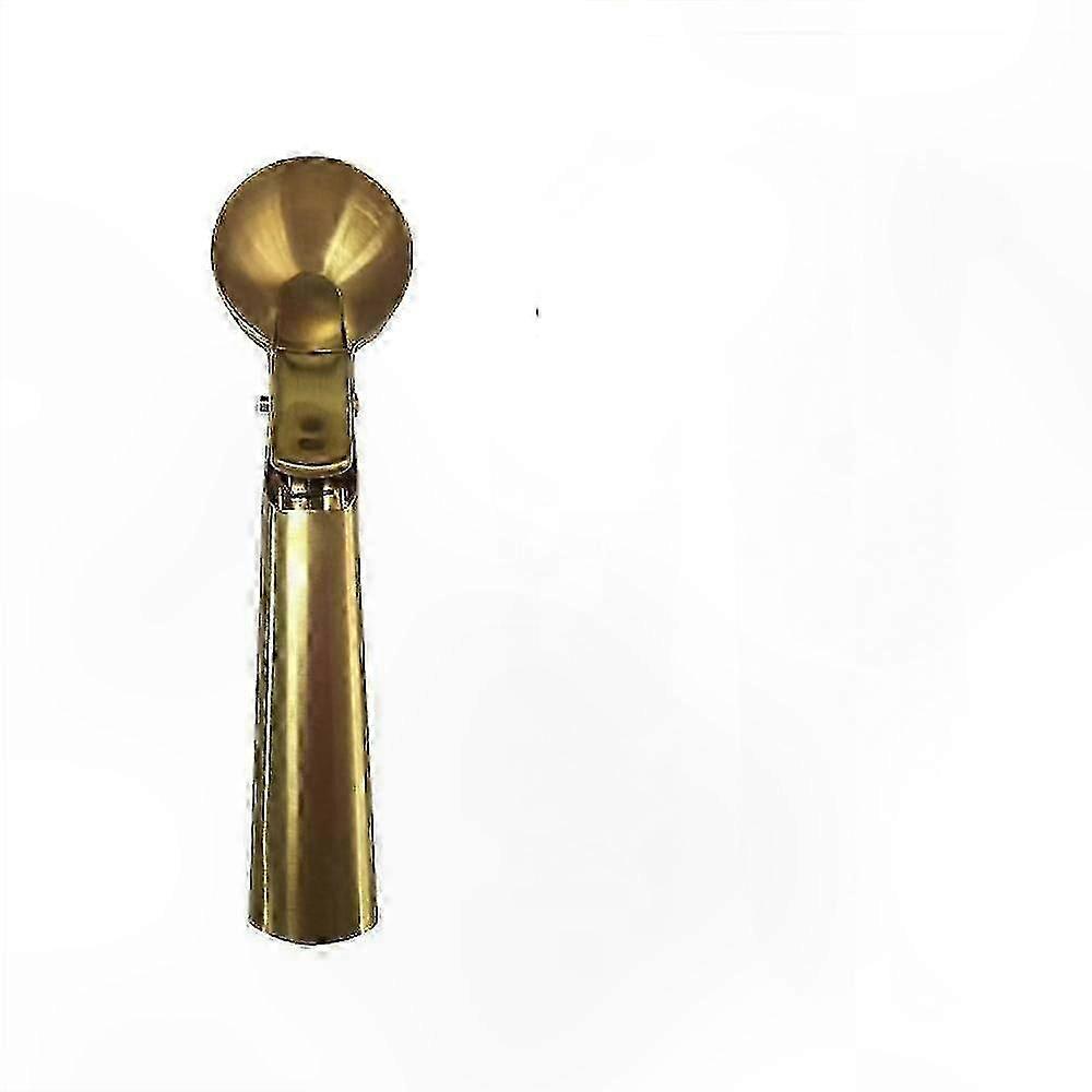 Gold Large Ice Cream Scoop with Trigger, Stainless Steel Scooper, Anti-Freeze Handle for Comfortable Use hwy