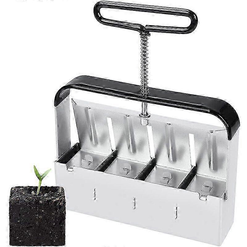 Manual Soil Blocking Tool Gardening Tool Root Ball Press 5cm Blocks Soil With Non-Slip Handle, Root Ball Press for Seedlings, Comfortable for Planting