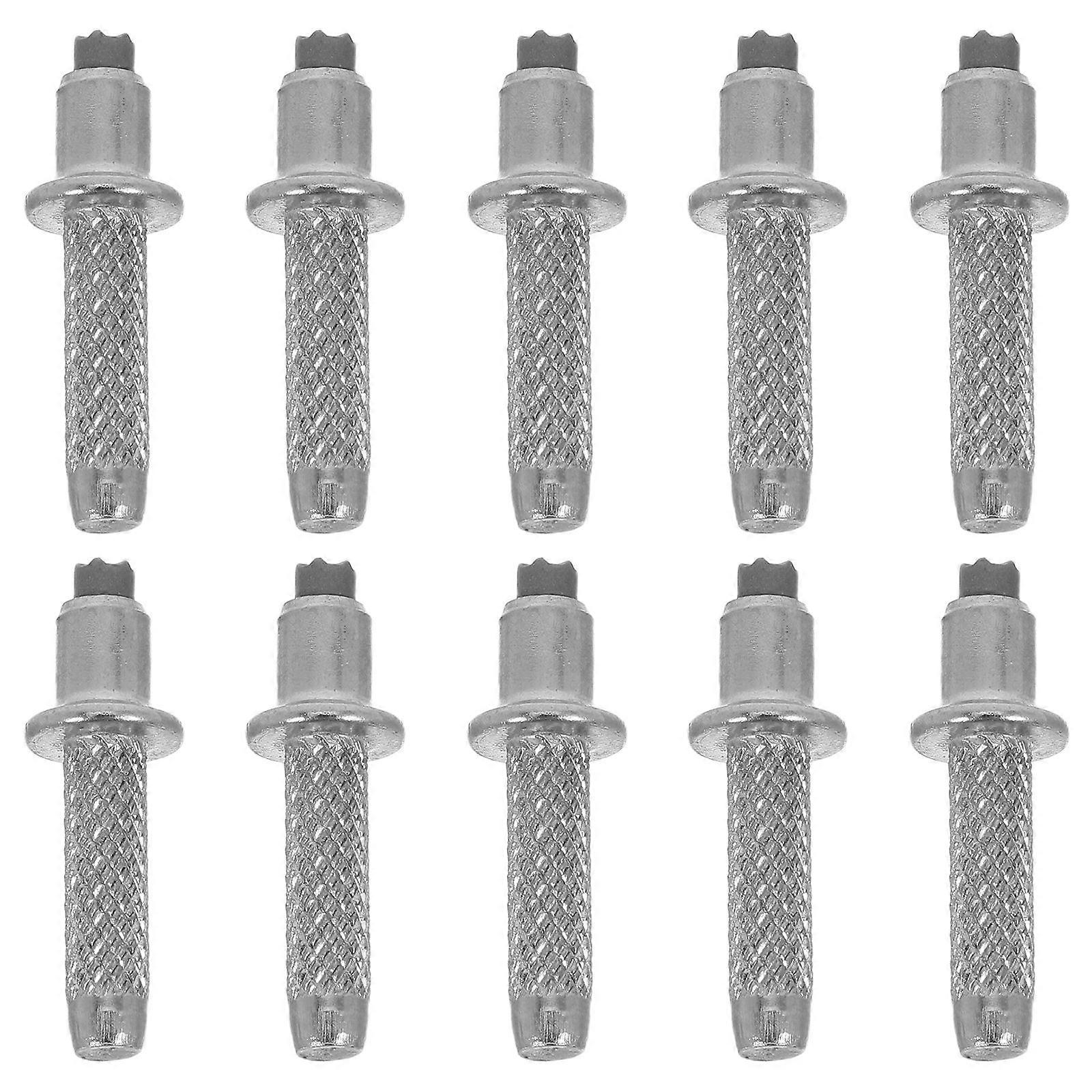 Alpenstock Tips 40Pack Abrasion Resistance For Outdoor Enthusiasts Compact Silver Tungsten Steel