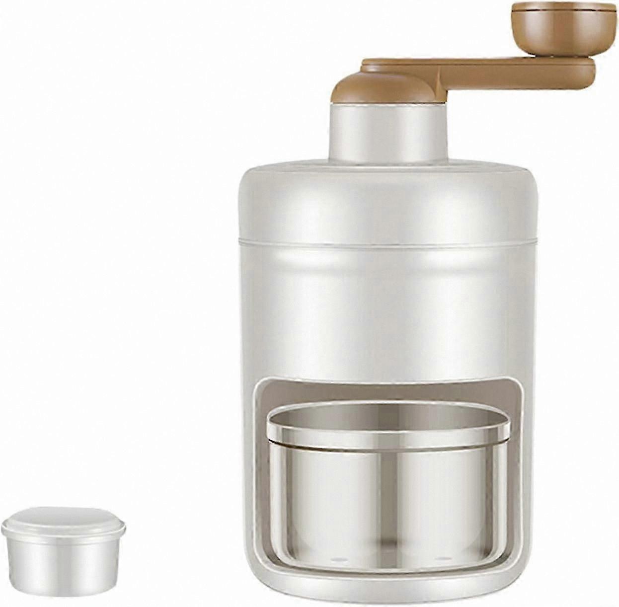 Manual Ice Shaver for Home Use, Portable Snow Cone Maker with Ice Tray