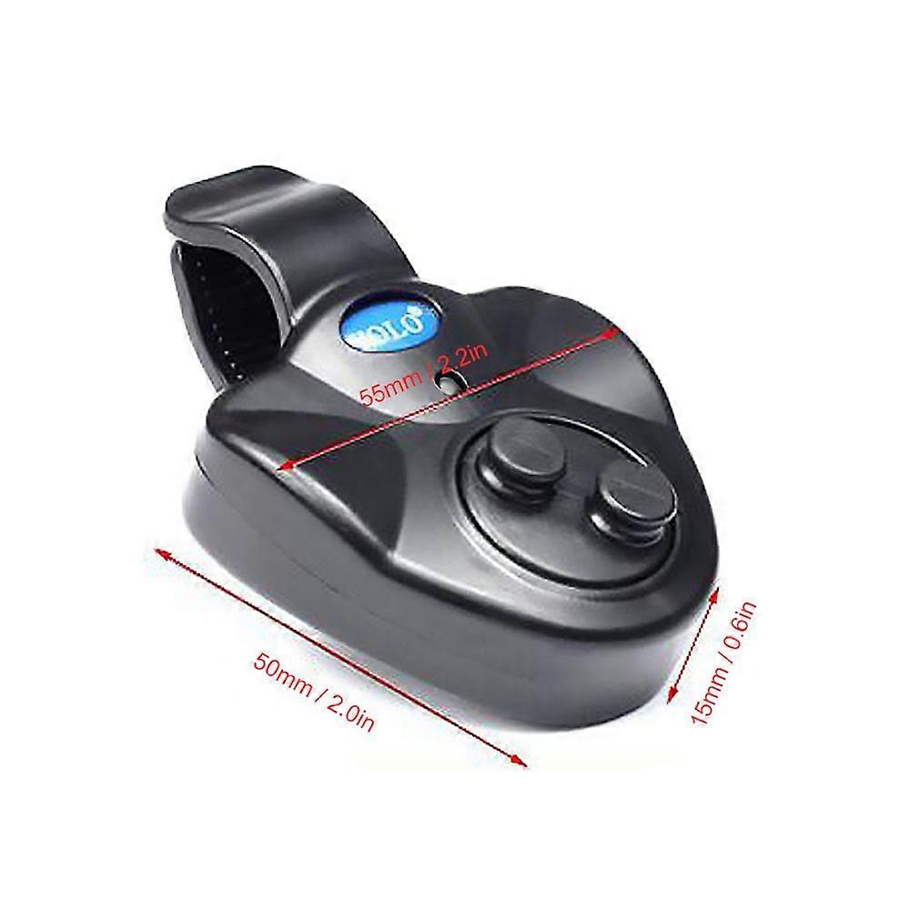 2pcs Electronic Fishing Bite Alarm with Sound LED Lights Indicator Fish Bite Alarms