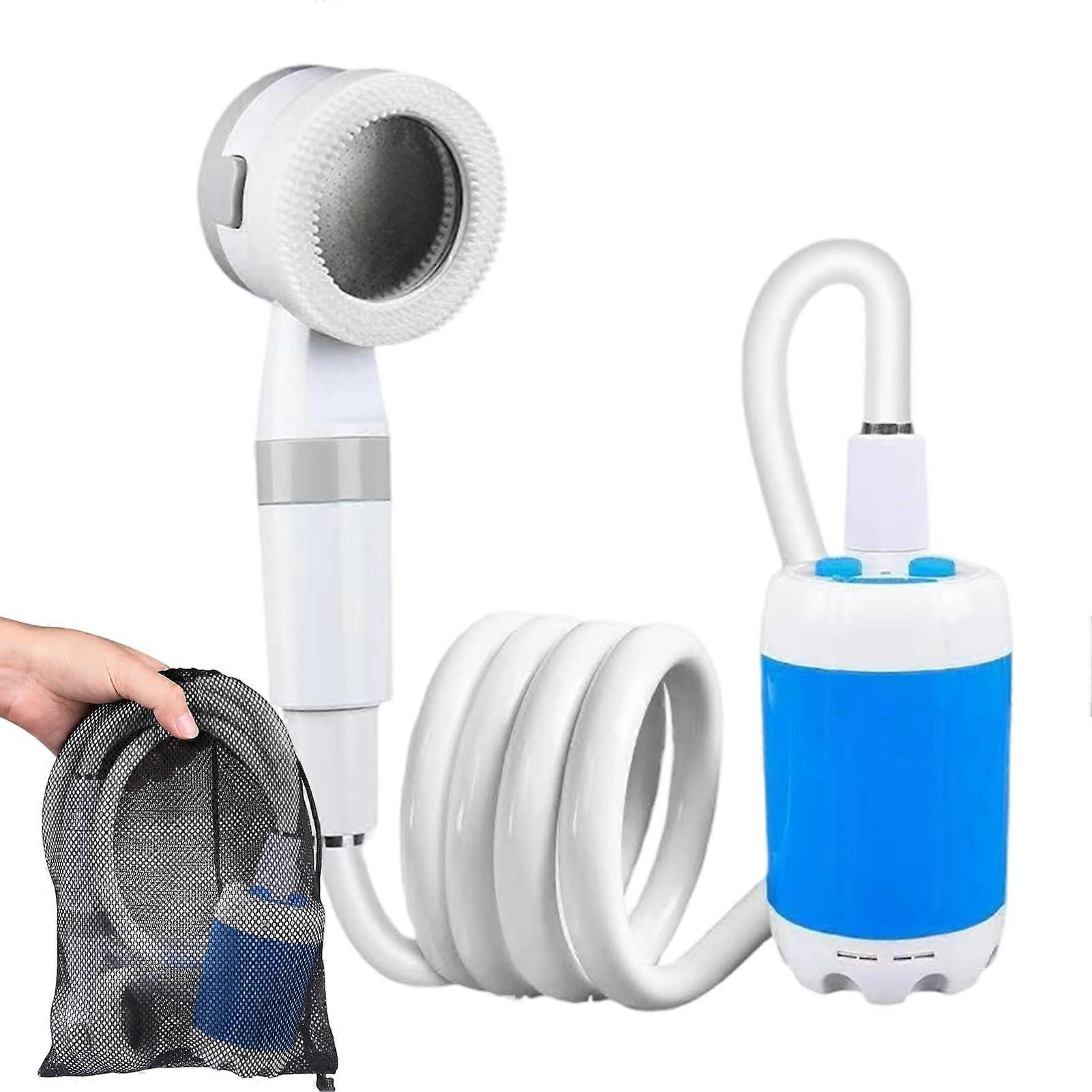 Portable Shower for Camping 5000mah Electric Shower, 2 Spray Modes