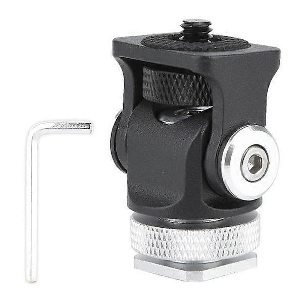 Mini Mount for Flash, Microphone and Monitor with Hotshoe and 1/4-inch Screw for Camera Bracket