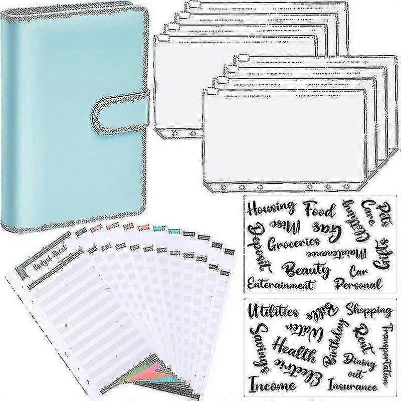 A6 Binder Budget Planner Notebook Covers Folder Size 6 Hole Pockets...