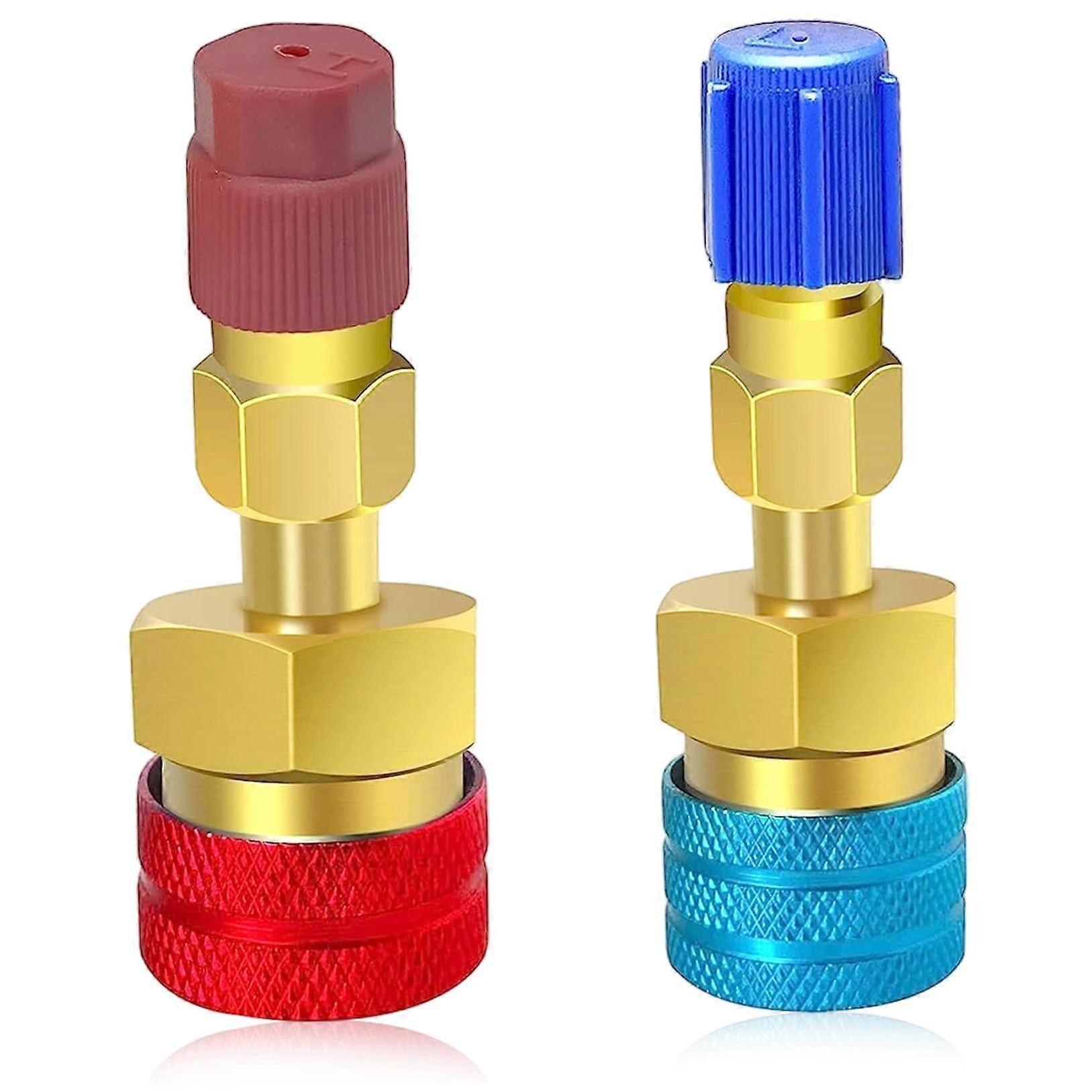 1234yf Adapter Copper Quick Couplers Kit 2Piece for /Low Side R1234yf Hose Fittings