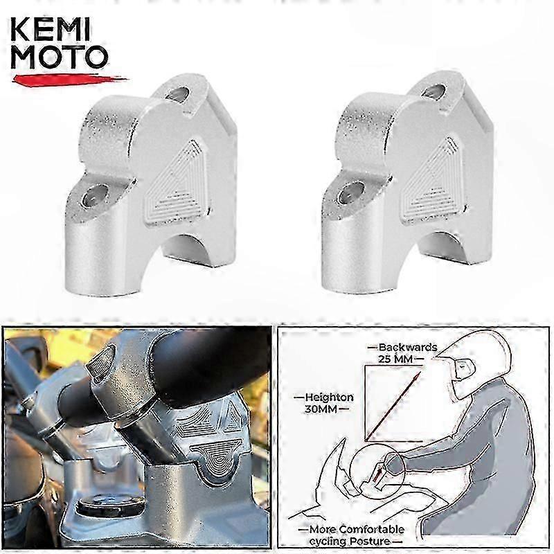 Handlebar Riser Clamp Adapter for R1200GS LC Adventure Models 2014-2018