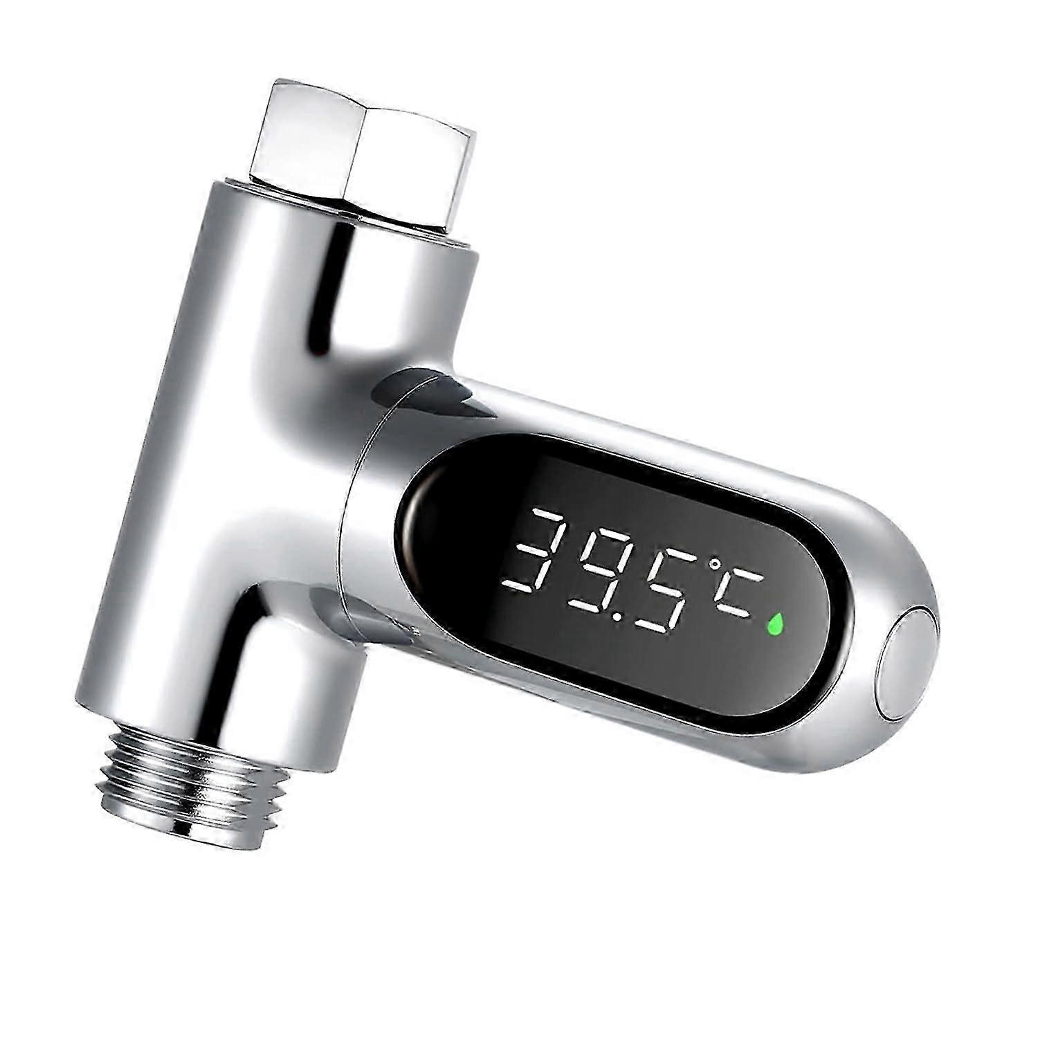 Shower Thermometer with LED Display, 360 Rotation