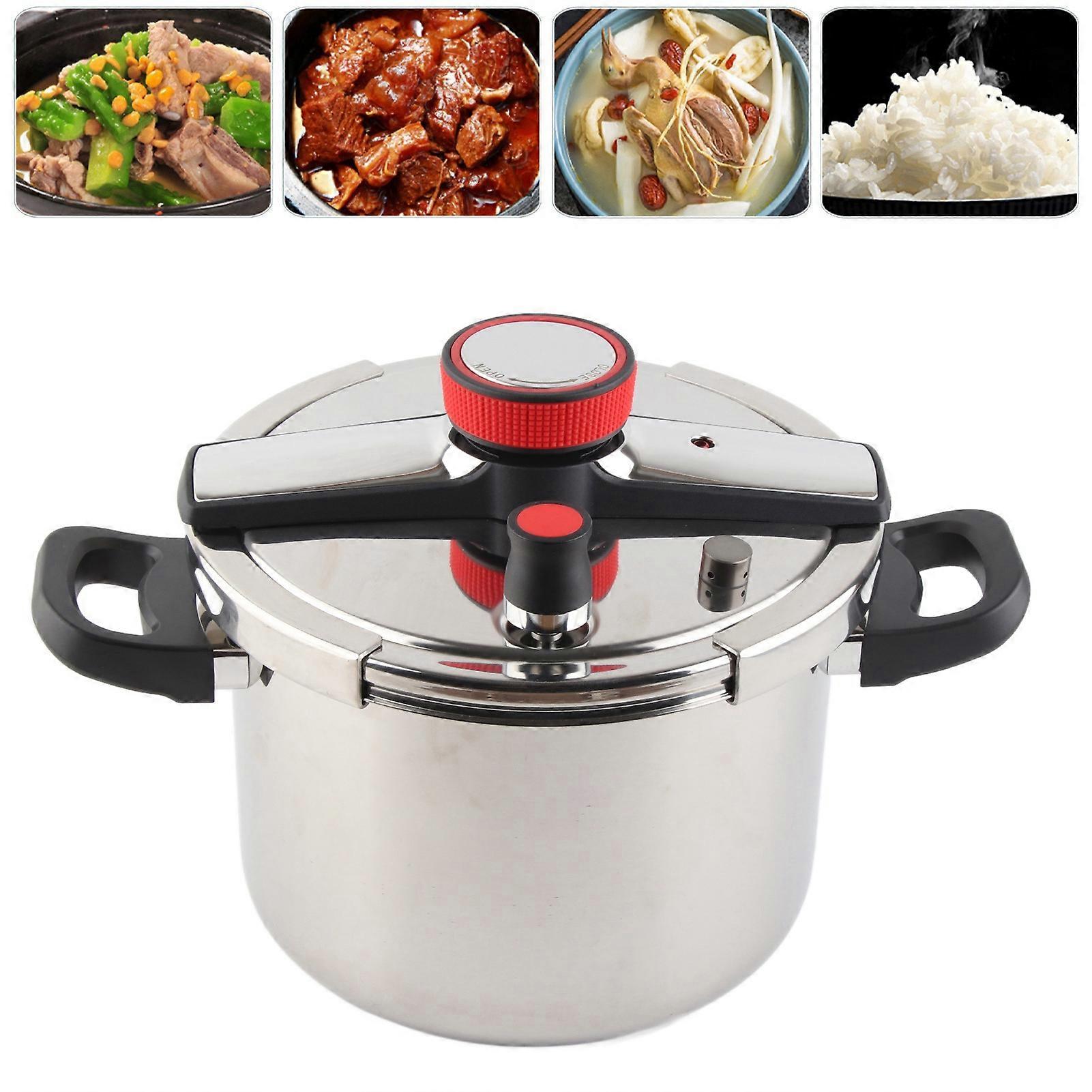 5L 304 Stainless Steel Large Pressure Cooker Explosion Proof