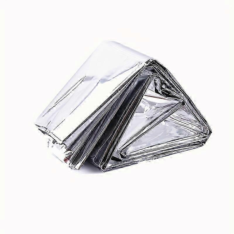 2025 Outdoor portable multi-functional emergency insulation blanket 210 * 130 double-sided silver survival blanket sunscreen blanket