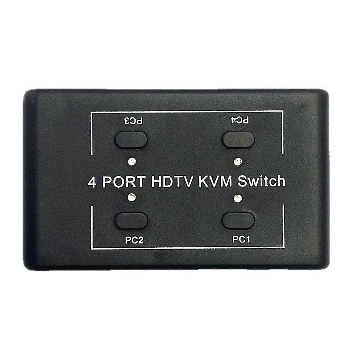 KVM Switch 4X1 4K -Compatible Splitter USB Hub Switcher Transfer Adapter Phone Charger Multiple Expander Dock for PC