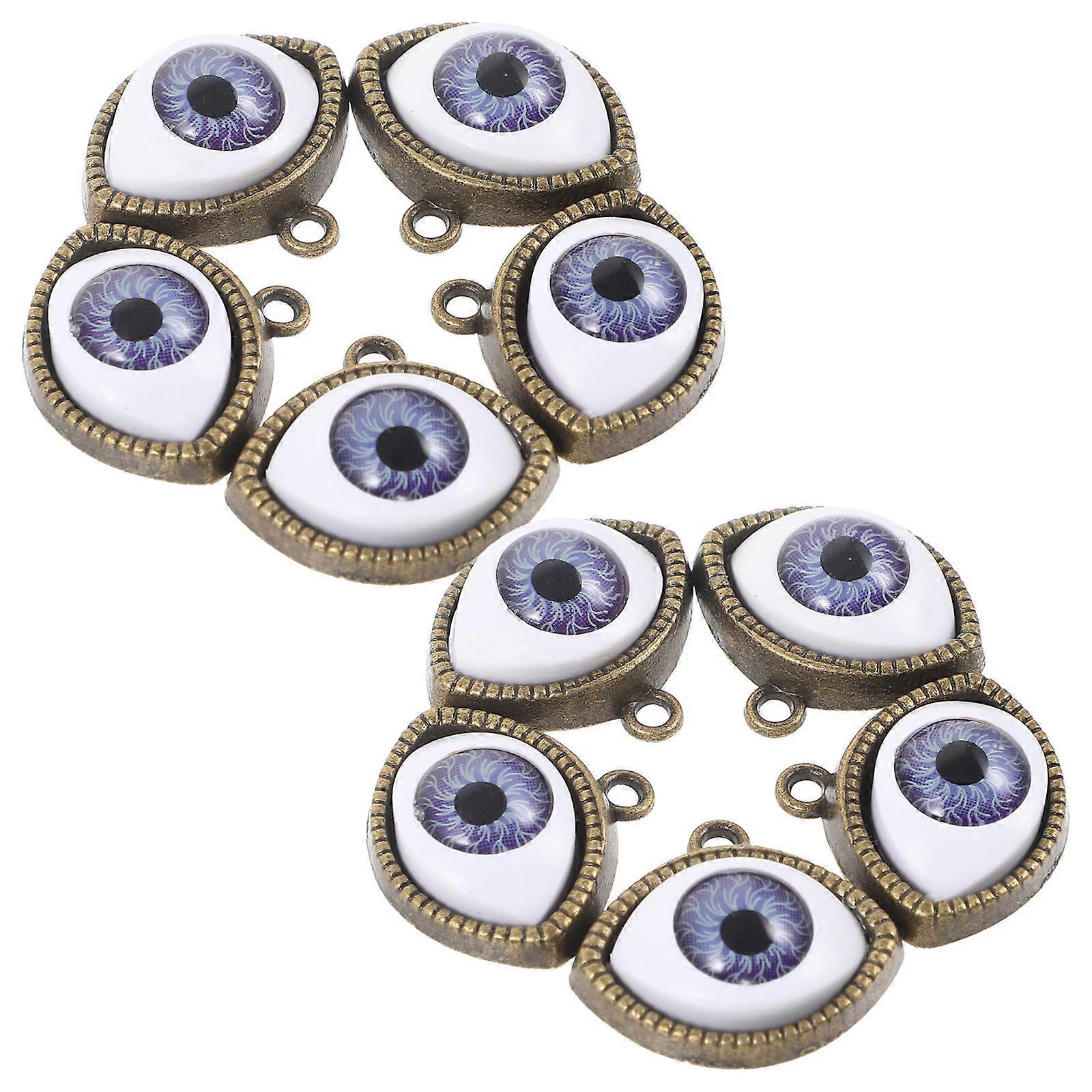10pcs Evil Eye Charms for Jewelry Making – Durable DIY Pendants for Bracelets, Necklaces & Earrings – Versatile Decorative Charms for Festivals &