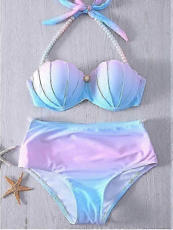 Mermaid 4 Gradient Shell Bikini Uimapuku Special! ZZ13