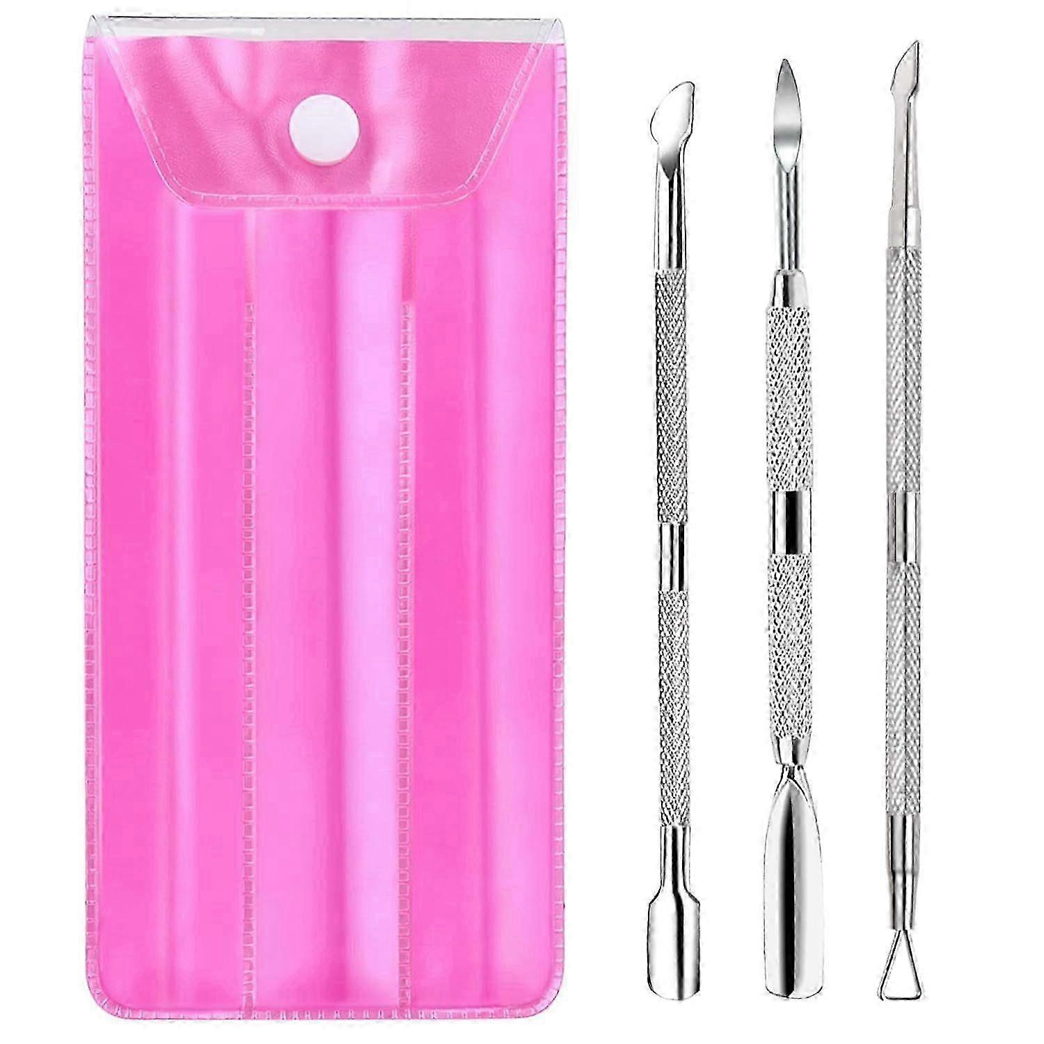 2025 Latest Model Cuticle Pusher, 3PCS Gel Nail Polish Cuticle Remover Nail