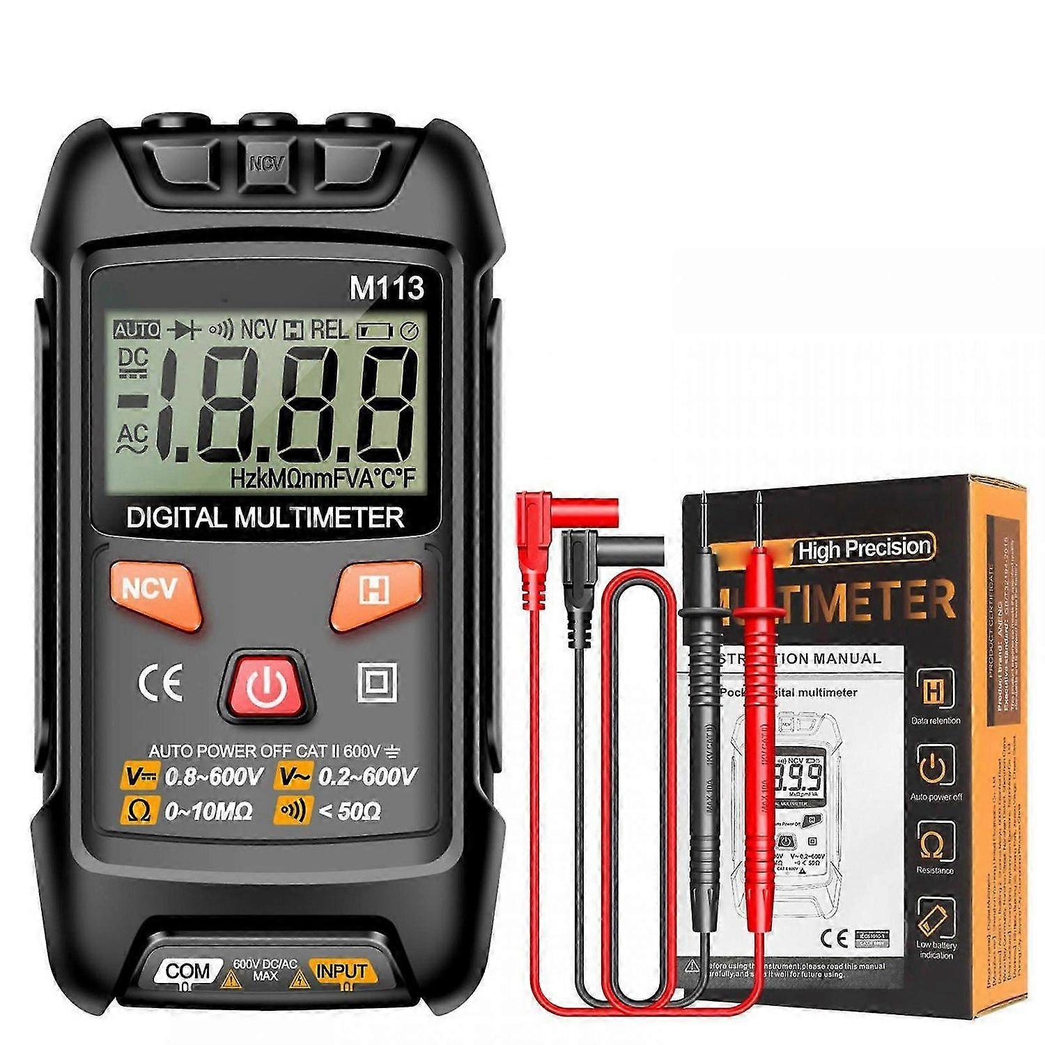 High quality M113 Black Smart Digital Multimeter automatically identifies