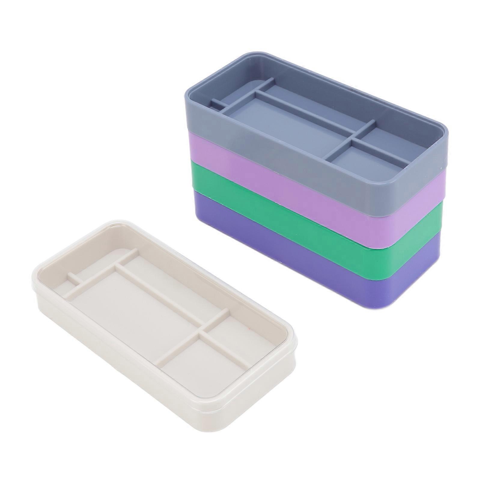 Watch Parts Storage Box 5 Layers Large Capacity Durable Plastic Portable Size Watch Tools Storage Container for Repair 