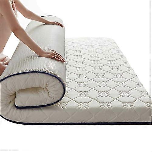 Japanese Futon Floor Mattress Twin Full Queen Size Foldable Tatami Mat Roll Up Sleeping Pad For House Guests White