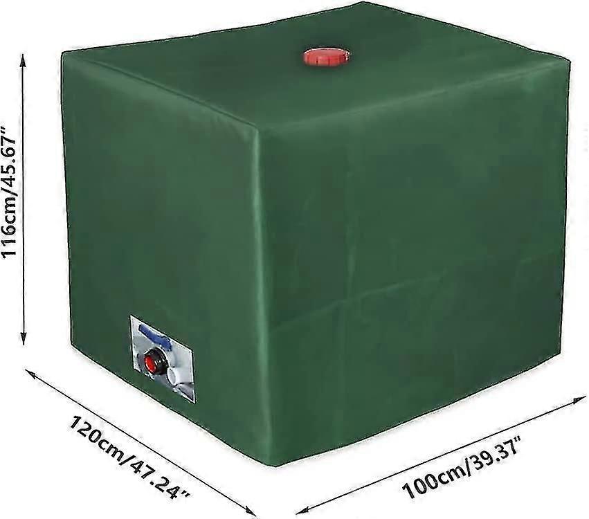 IBC Tank Cover Tarpaulin for 1000L Container, UV & Rainproof – Green