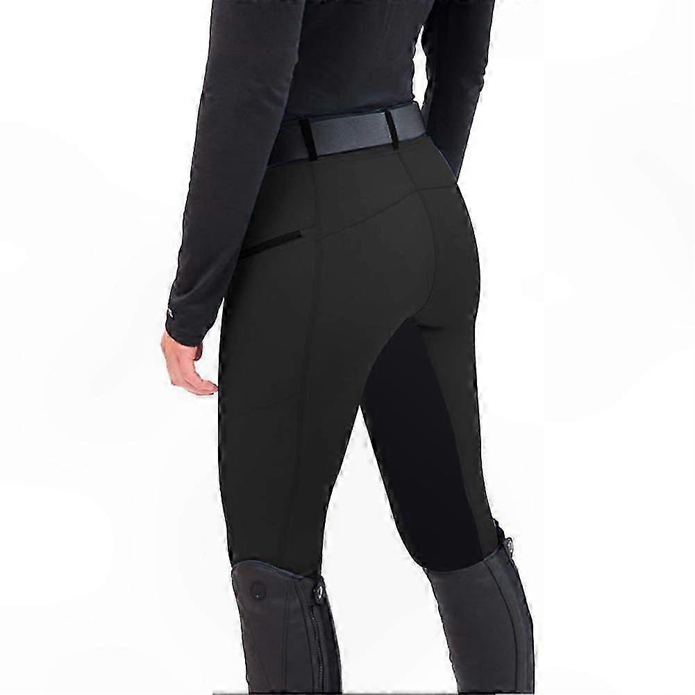 Women's High Elasticity Slim Fit Riding Leggings for Fitness and Running Activities Washable Comfortable Design