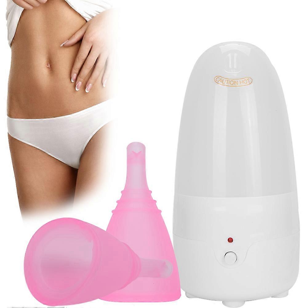 Menstrual Cup Set S x2 Silicone Soft Reusable Foldable Period Cups