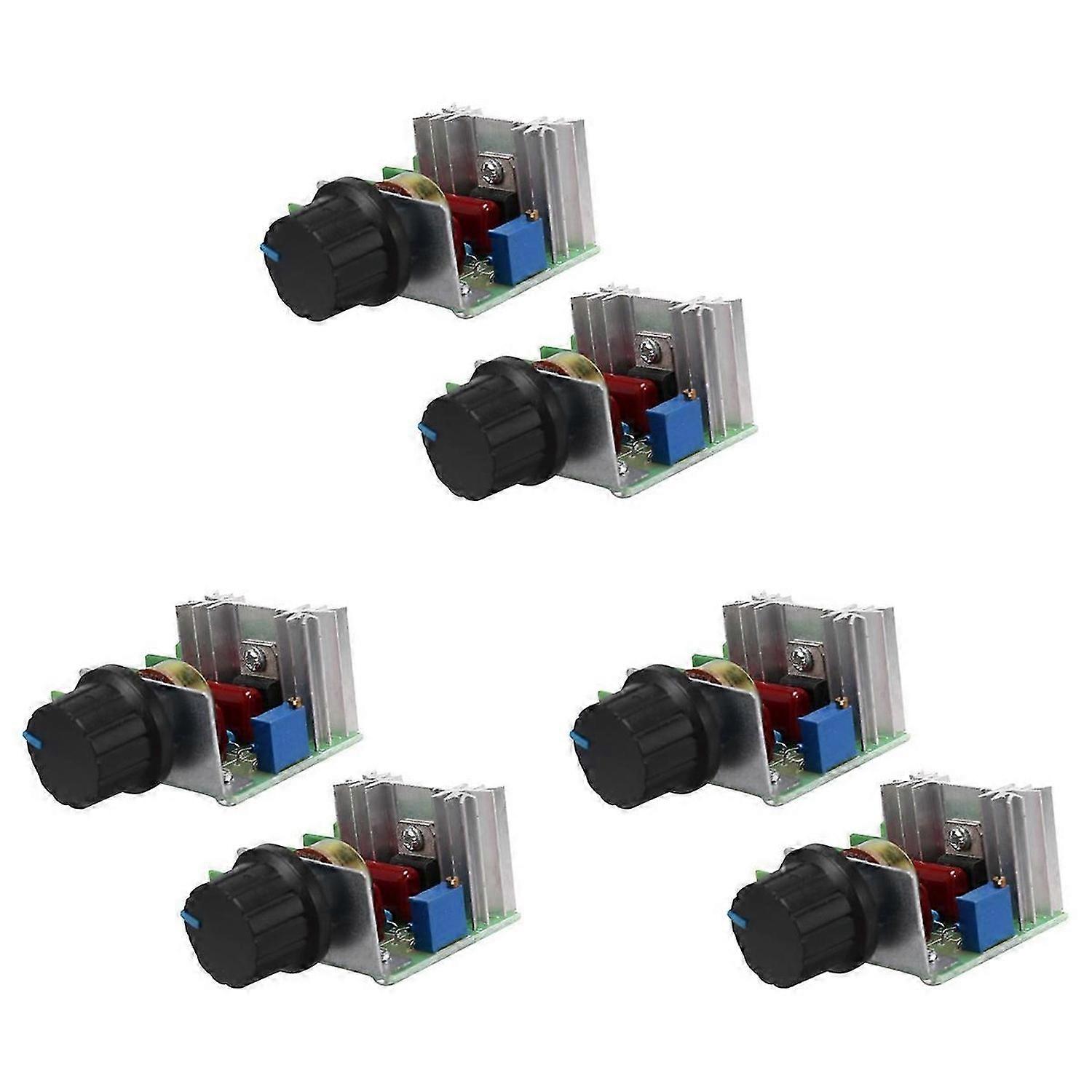 2 Pcs Speed Controller for AC Motor AC 220V 2000W Thyristor Motor