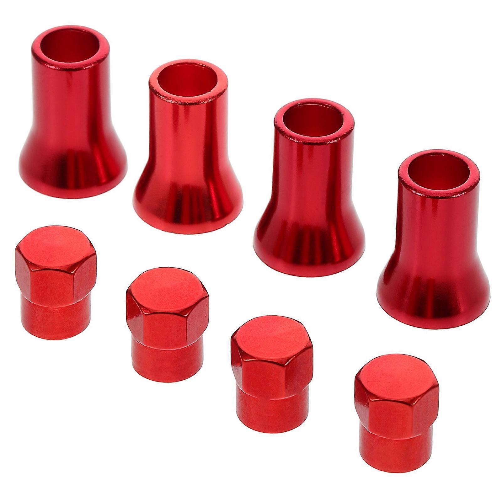 24Pcs Red Tire Valve Stem Caps for Car Providing Secure Fit