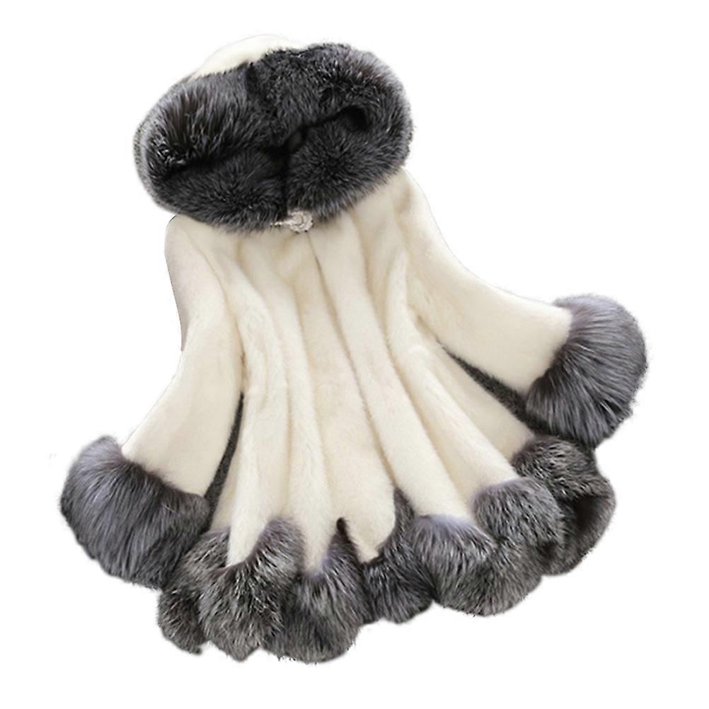 Women Winter Coat Hooded Warm Fleece Coat for Daily Wear Size Xxl