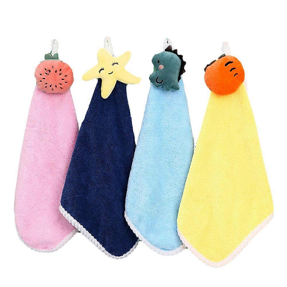 Assorted Fleece Towel Hand Cleaning Towels 4Pcs Pack