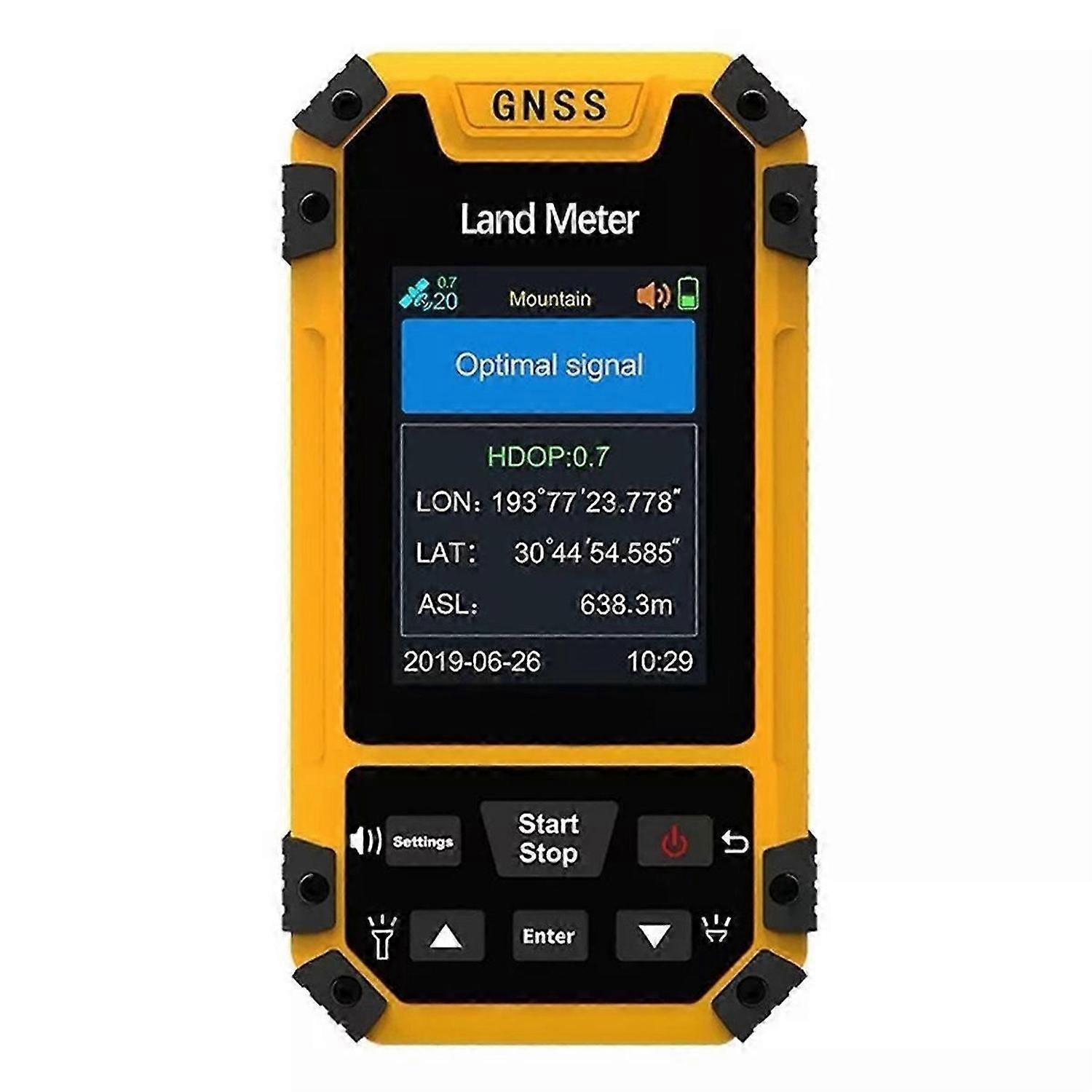 GNSS Land Meter Color Screen Professional Surveying Machine Area Measurement Land Measure Meter for