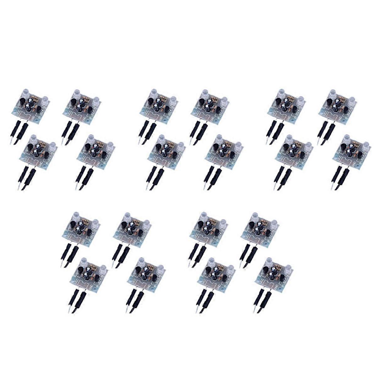 20-Piece Set 5mm LED Flash DIY Kit Electronic Kit PCB Circuit Welding Skills Learning Training Kit