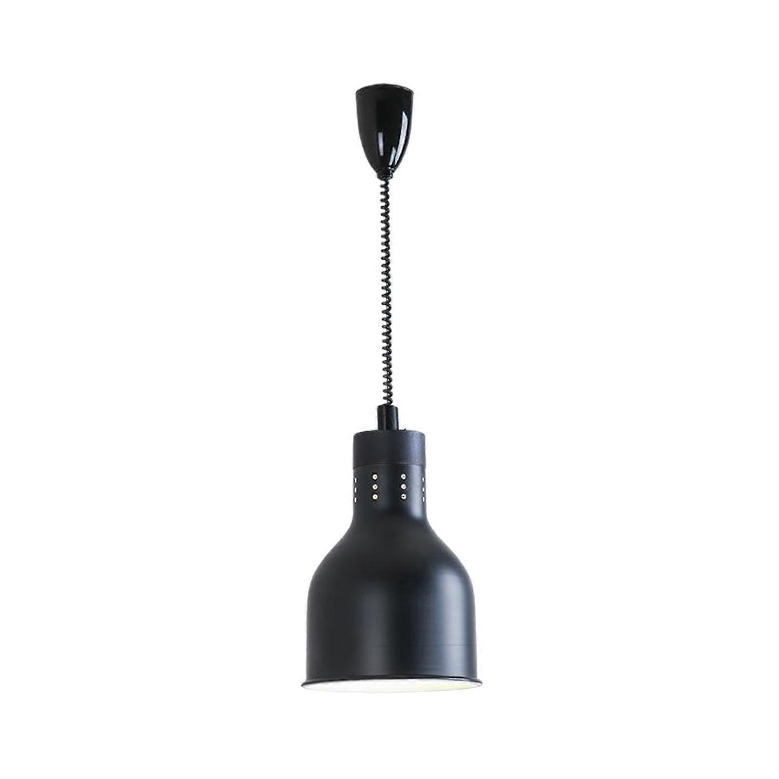 Food Heating Lamp for Restaurant Catering - Black Food Warmer Light, E27 Bulb Not Included, Ideal for Fries and More