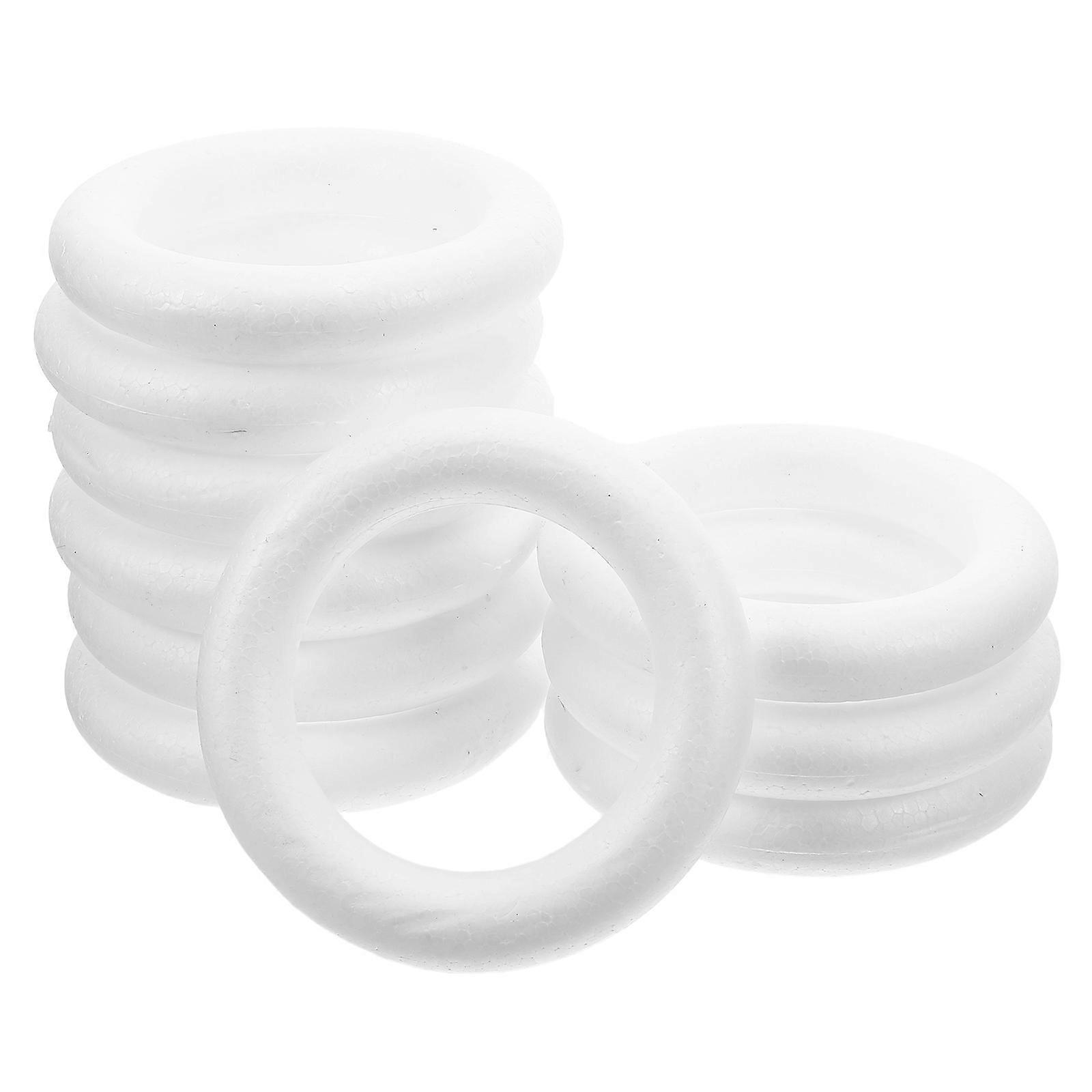 Kids Foam Circle Blank Foam Circles for DIY 50Pcs White Craft Circles