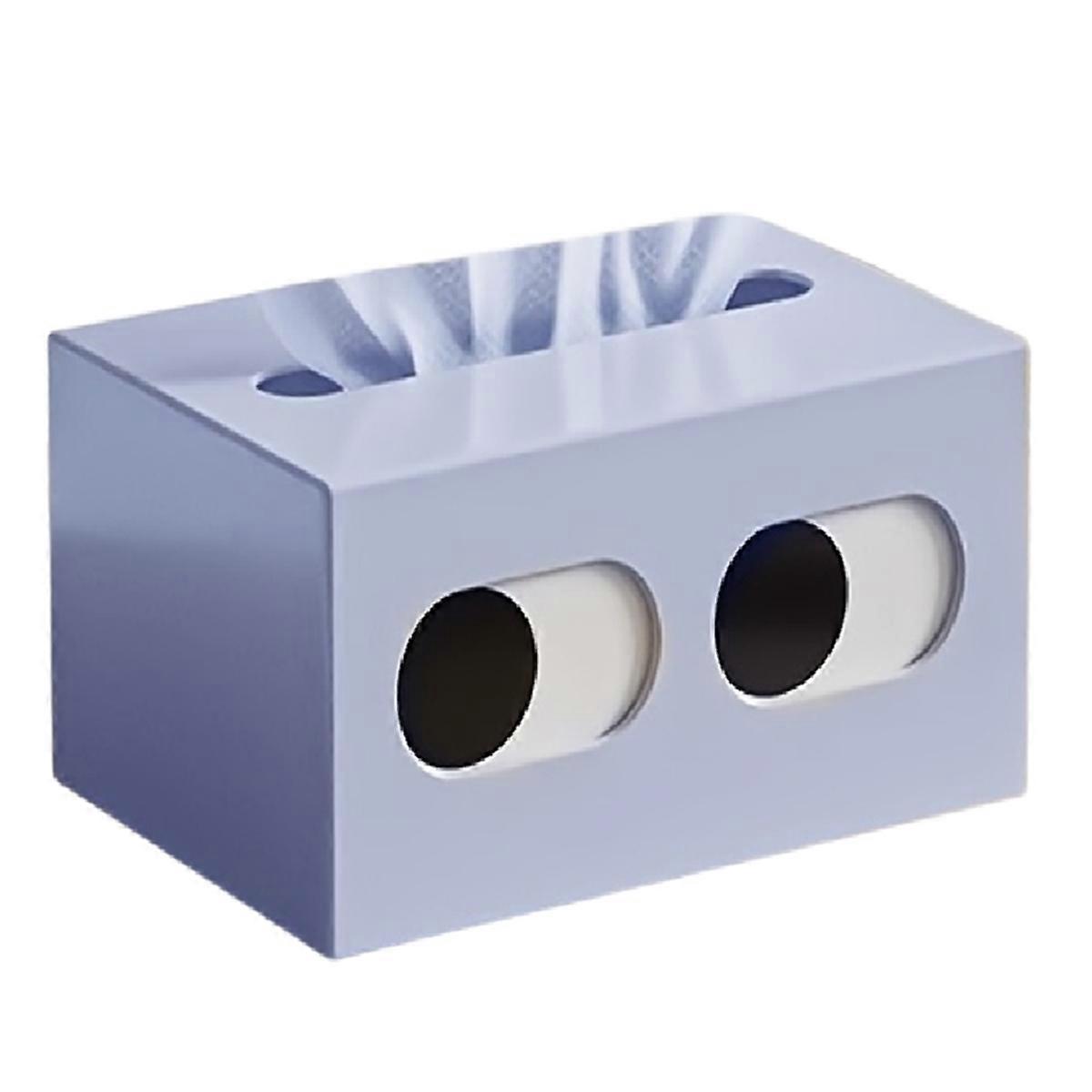 1Pcs Cute Small Expression Plastic Tissue Extractor Box, B