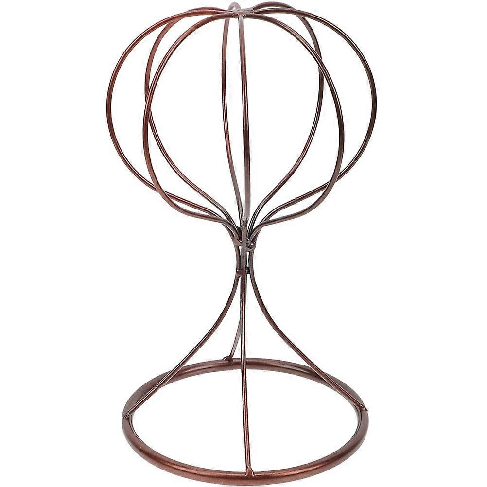Caps Display Stand for Hats 2Pcs Light Brown Hat Holder for Shop Display