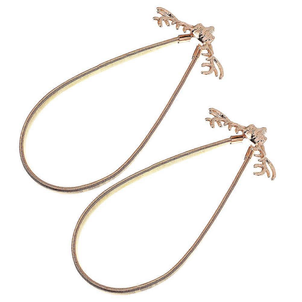 Spring Design Elk Curtain Tiebacks Metal Curtain Holdbacks 4Pcs