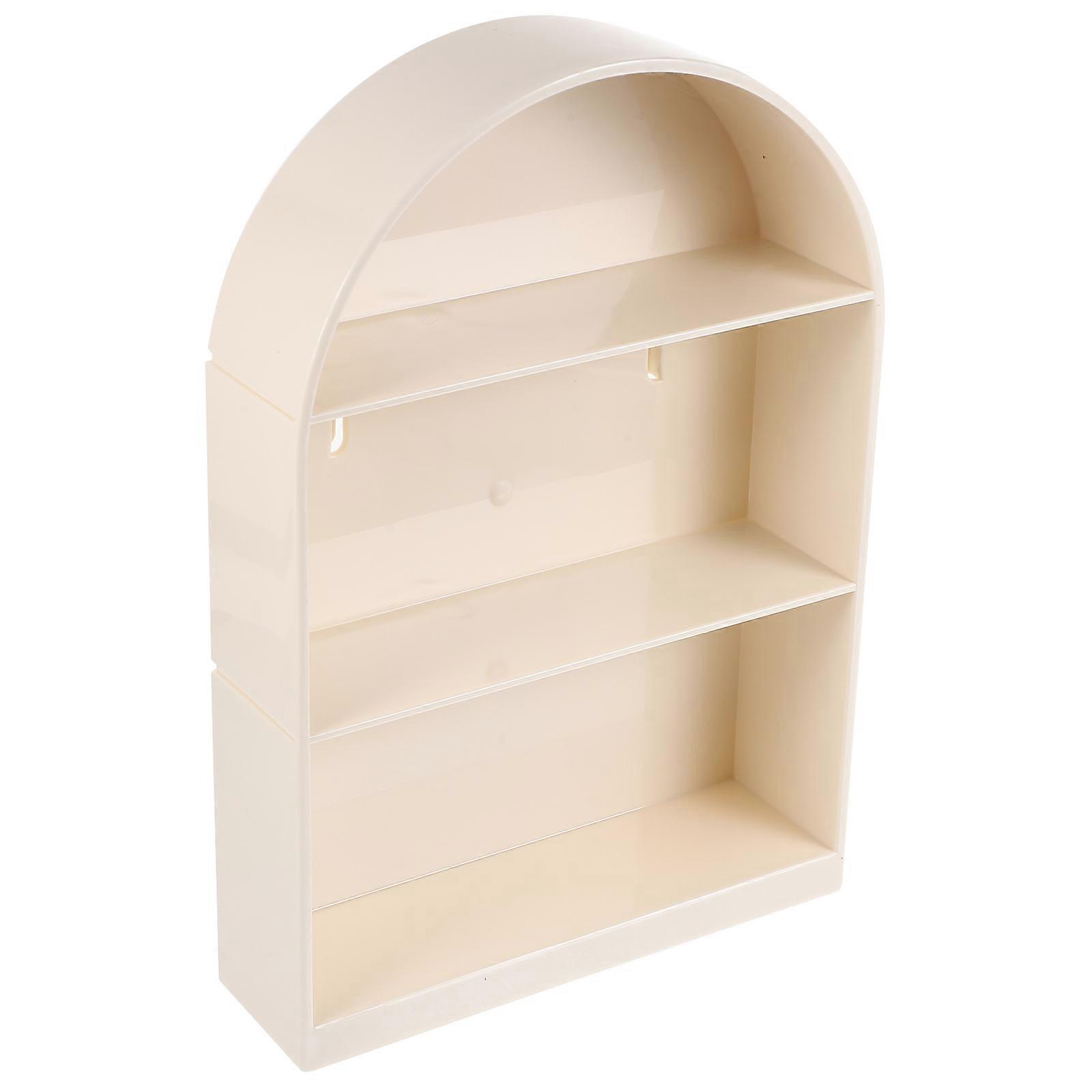 Shelves For Wall Statues Wall Hanging Figurine Display Rack Arch Shape Simple Style White 26.3X18.2X5.2CM Storage 1Set