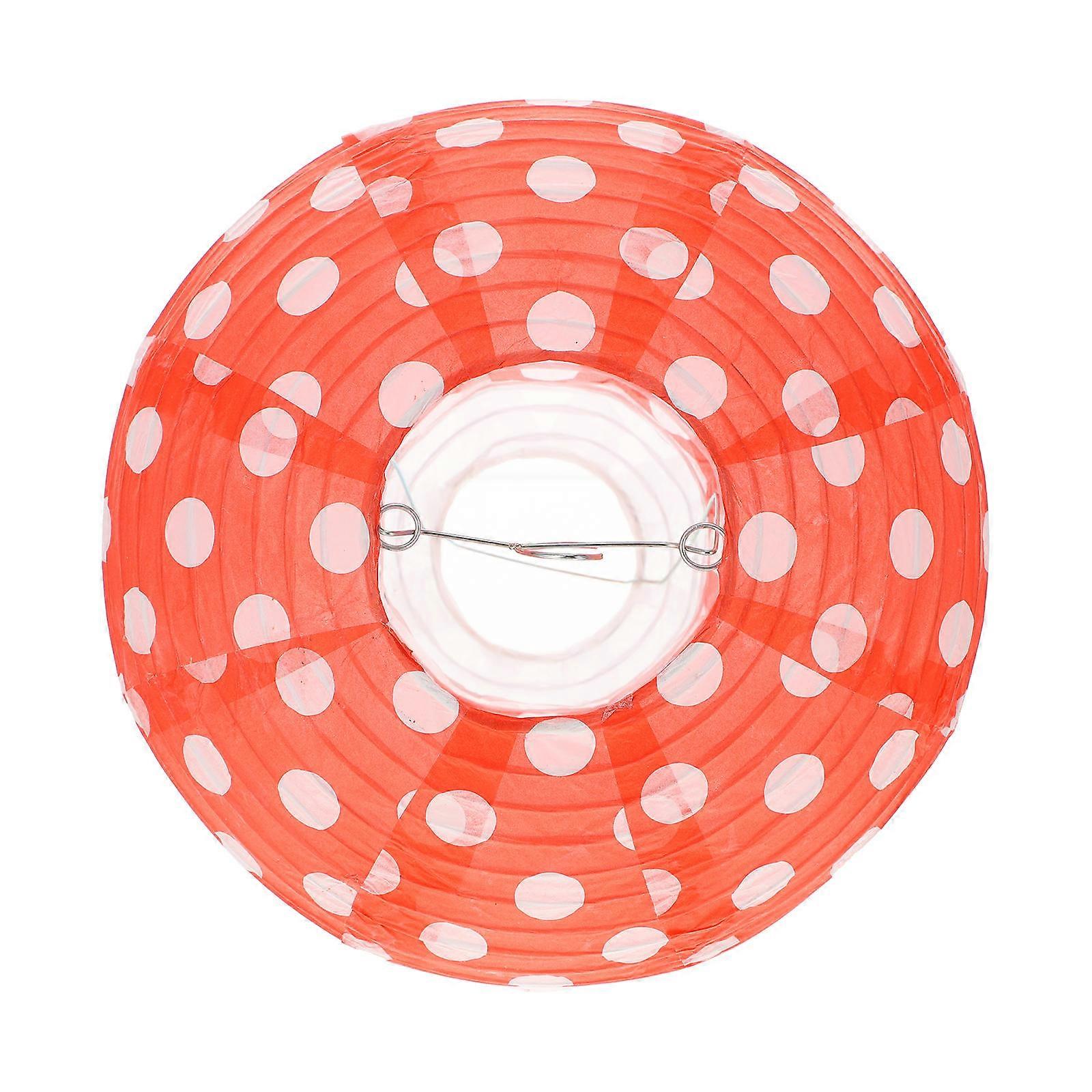 Mushroom Paper Lantern 2Pcs Multi Color Paper Lantern for Decoration with Compact Storage