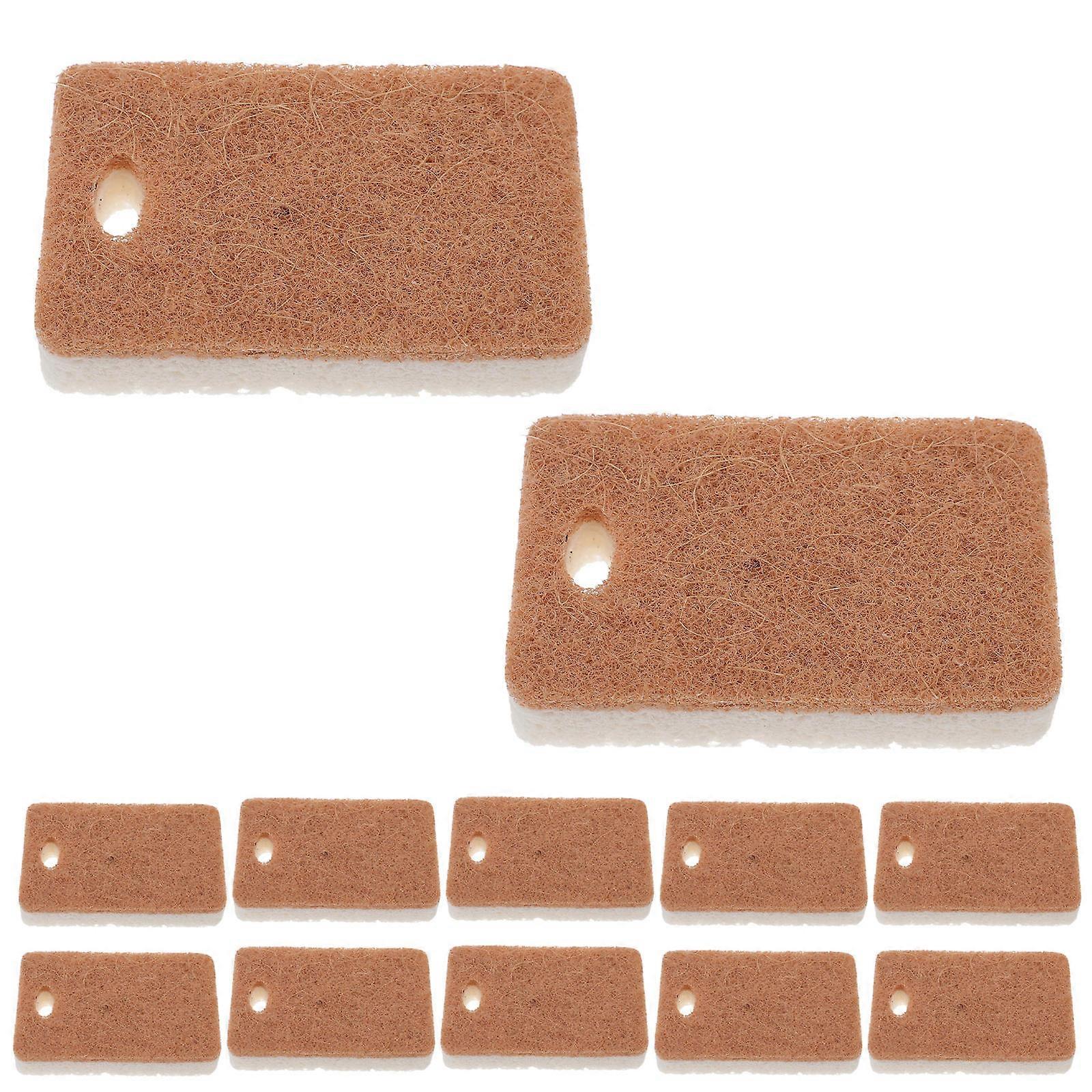Kitchen Sponge Brown Dish Washing Scrubbers for Cleaning 60Pcs Set
