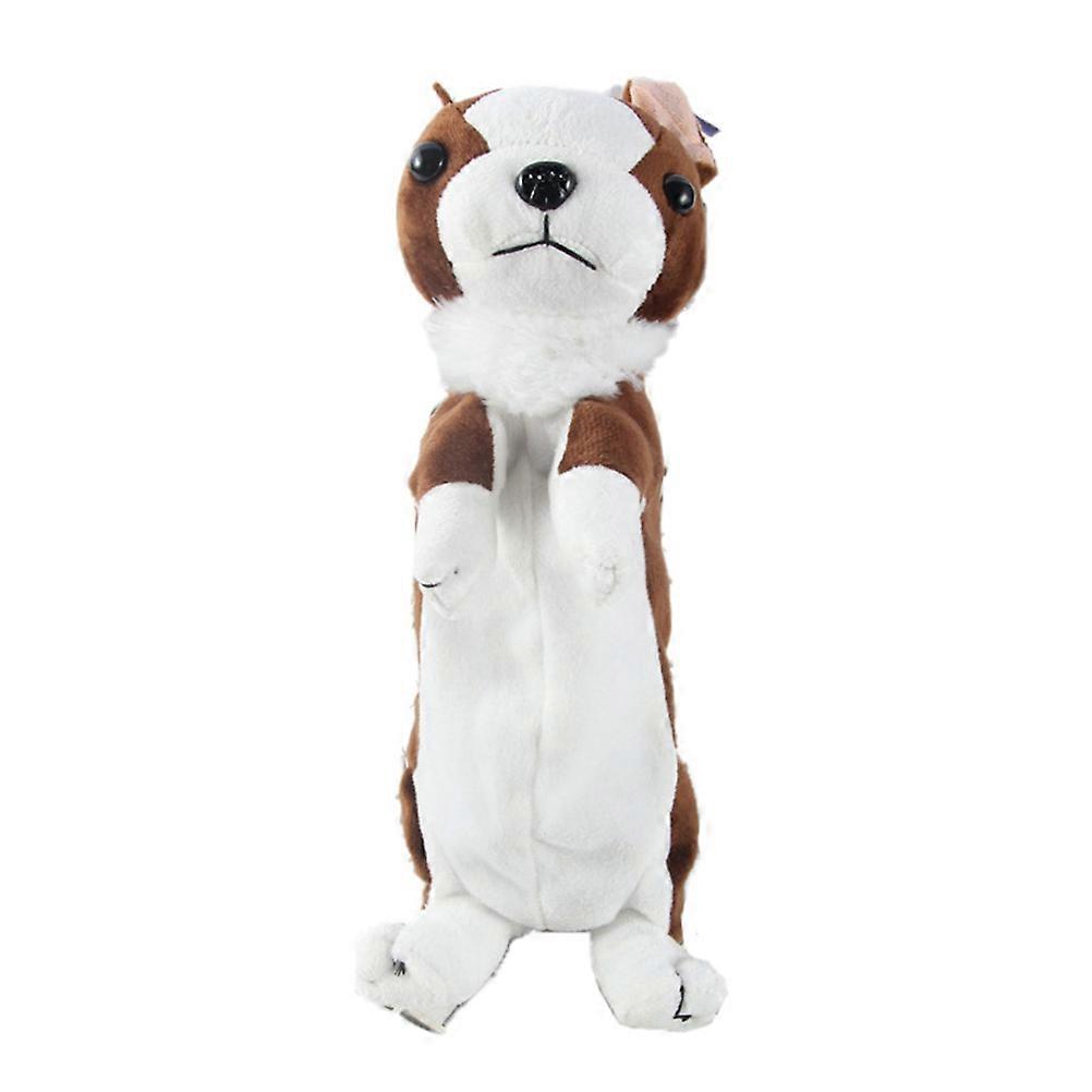 Pen Pouch Plush Dog Pencil Case for Storage Use 3Pcs Pack