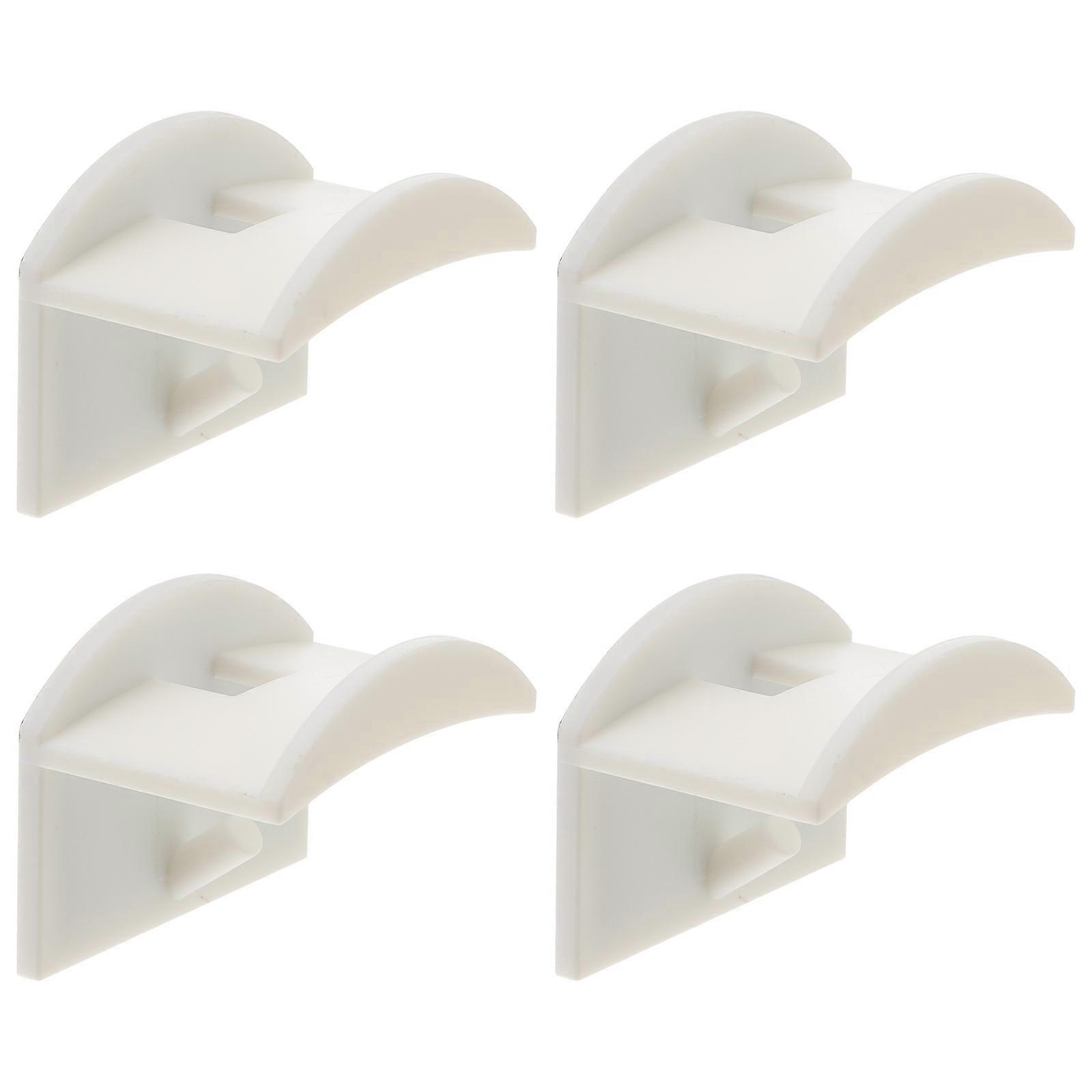 Adhesive Hat Hooks Plastic for Wall Hanging 8Pcs White Hat Hangers