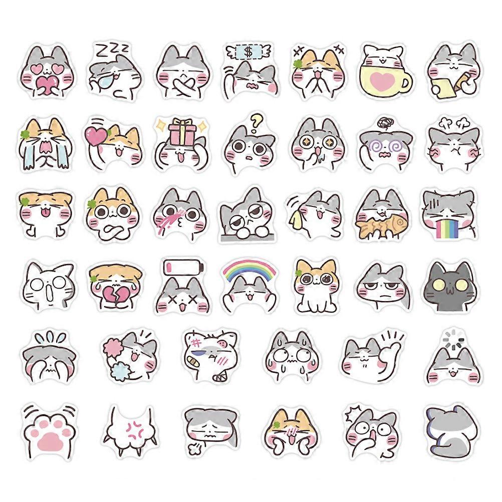 Scrapbook Decor Stickers for DIY Projects with 200Pcs Kitten Adhesive
