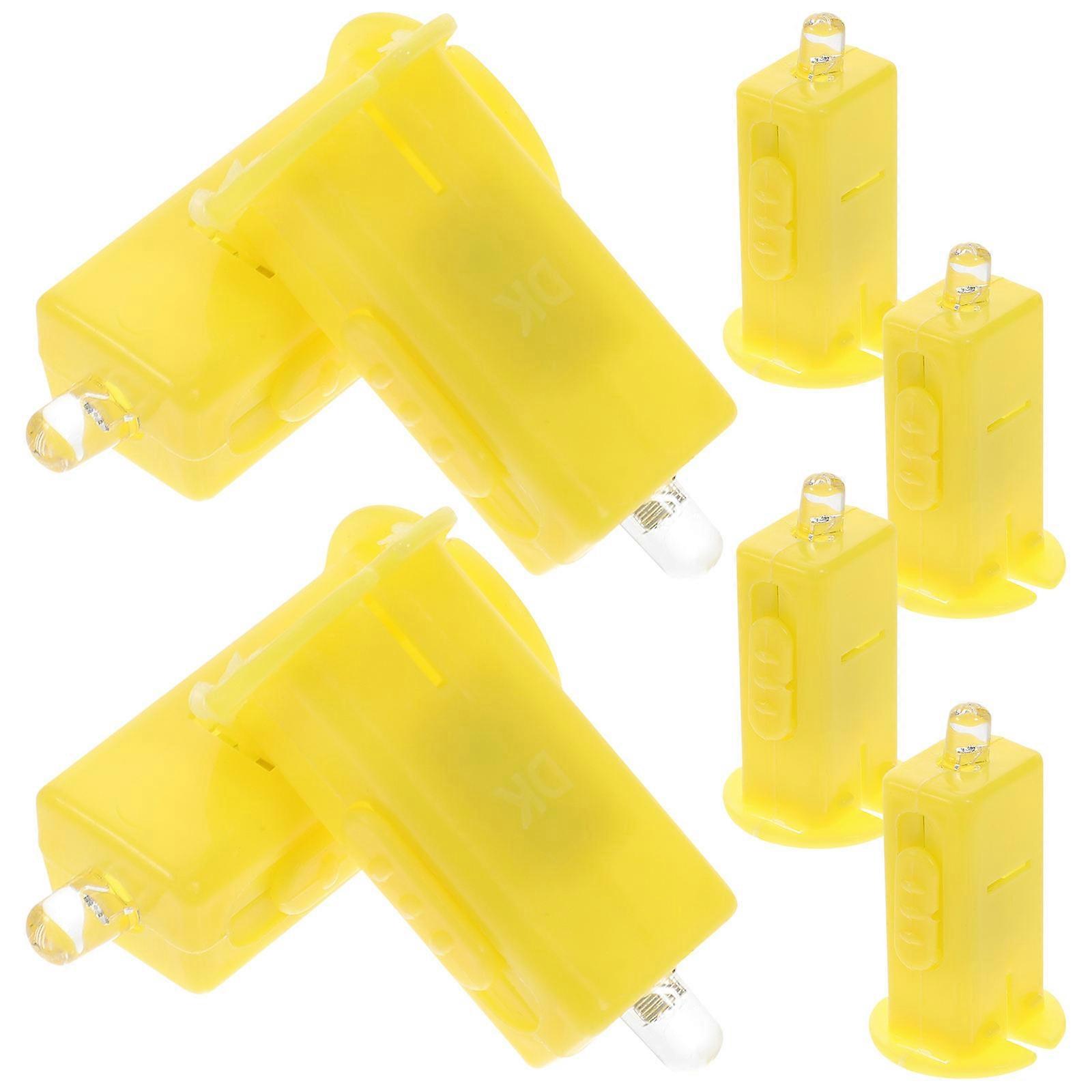 Halloween Lantern Accessories LED Light 40 Pcs Candle Shape Party Lighting For Weddings And Parties In Yellow