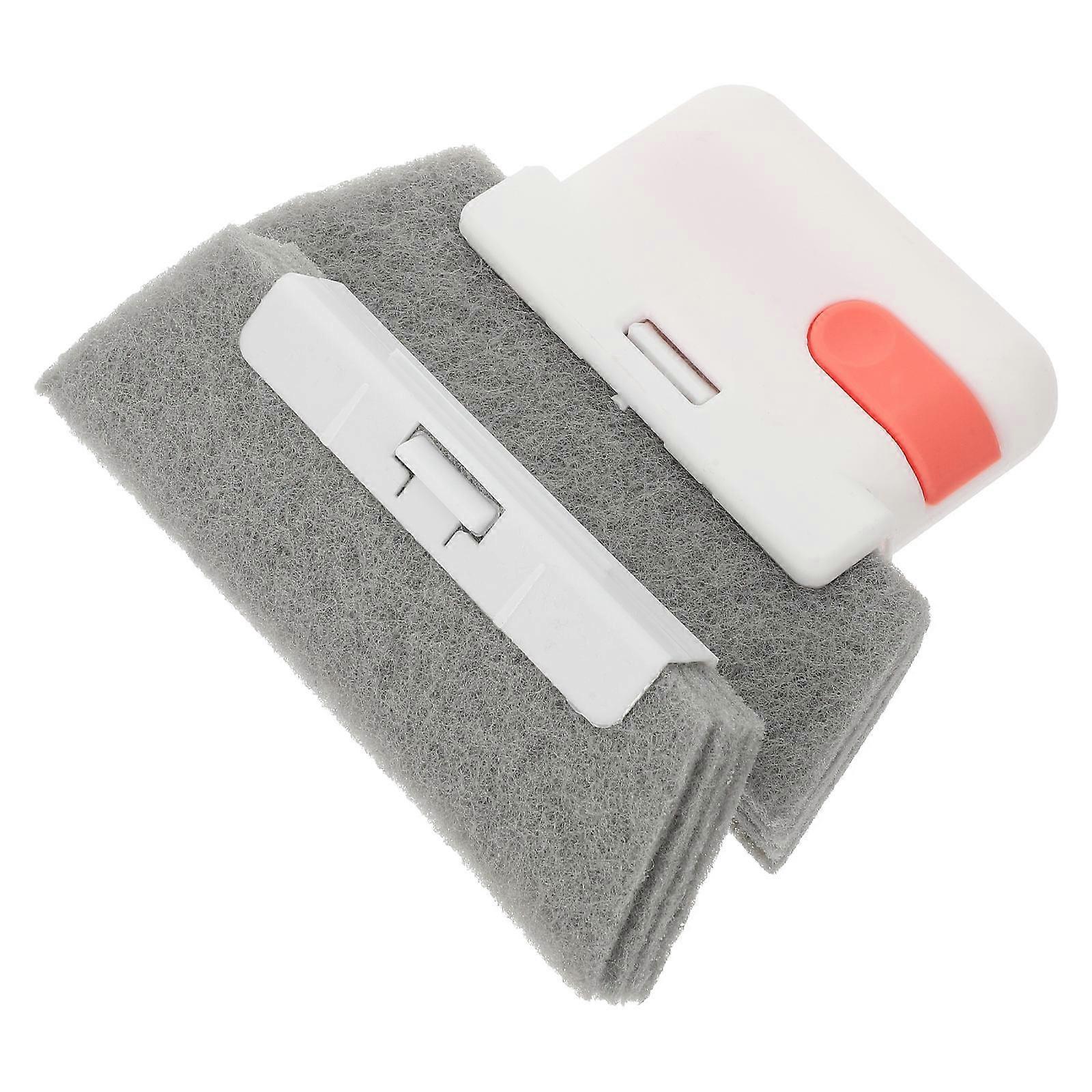 Gap Cleaning Brush Set For Bathroom Basin And Kitchen Sink 3 Sets Ergonomic Design With Red Color For Efficient Cleaning