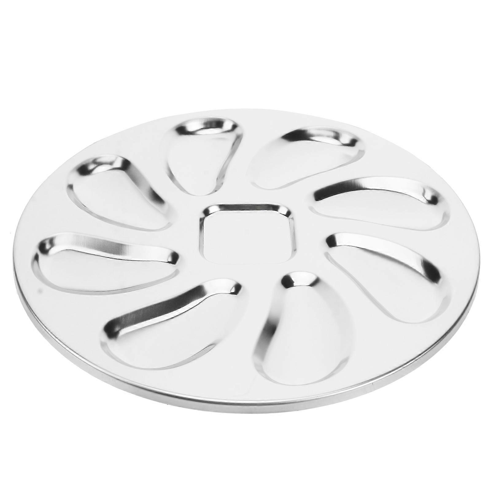 Oyster Serving Grilling Plate Stainless Steel Pan 4Pcs for Kitchen Application