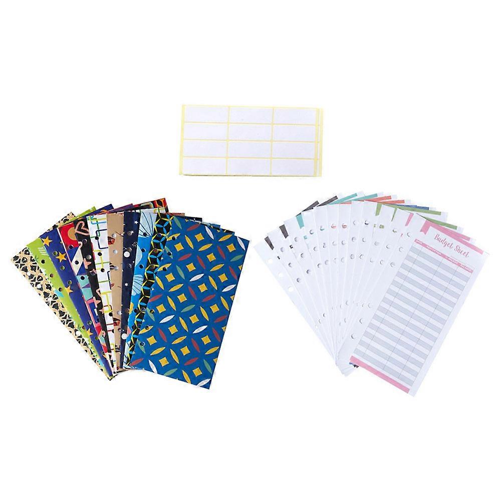 Cash Budget Sheets for Account 4Sets Assorted Color